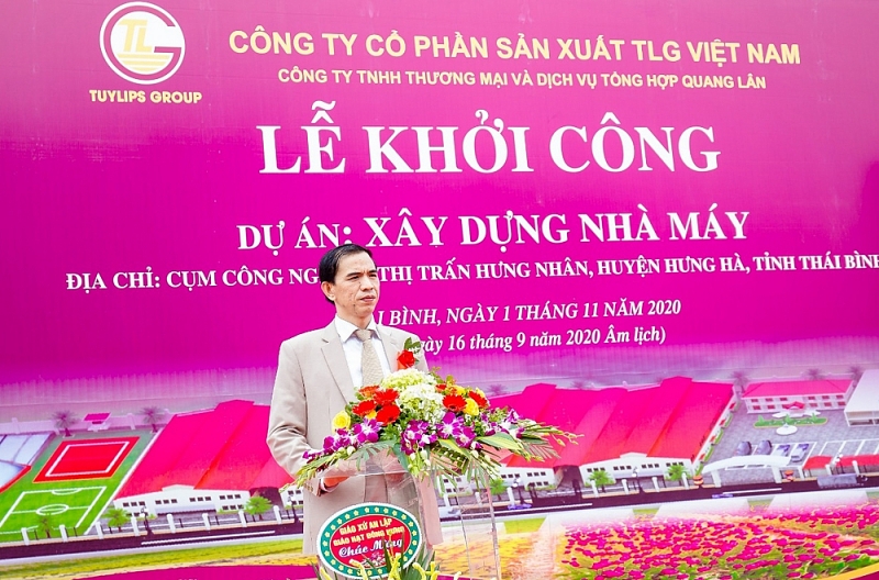 tlg viet nam khoi cong xay dung nha may son rong 40000m2 tai thai binh