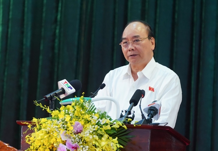 Thủ tướng Nguyễn Xuân Phúc tiếp xúc cử tri tại huyện An Lão