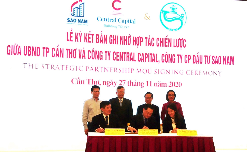Thành phố Cần Thơ ký kết hợp tác chiến lược với Central Capital và Công ty Sao Nam