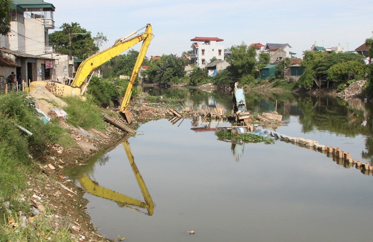 Hà Nội sẽ nạo vét 30,8km sông Nhuệ chảy qua 6 quận, huyện