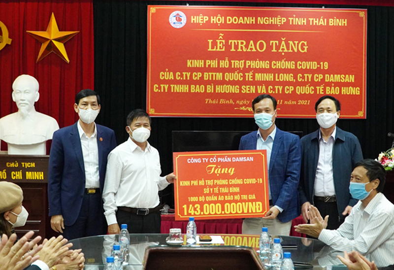 Thái Bình: Hiệp hội doanh nghiệp tỉnh chung tay phòng chống dịch Covid-19
