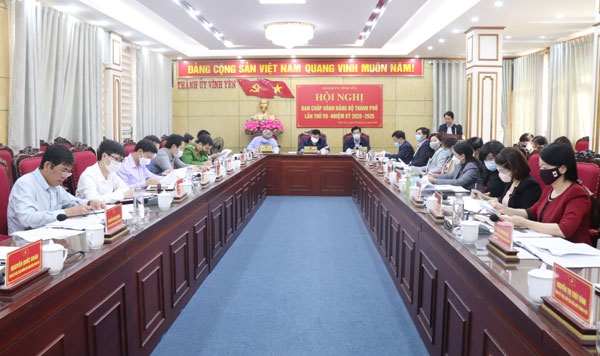 Vĩnh Phúc: Đảng bộ thành phố Vĩnh Yên tổ chức Hội nghị lần thứ 7, nhiệm kỳ 2020-2025