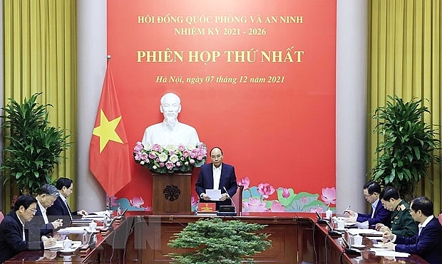 phien hop thu nhat hoi dong quoc phong va an ninh nhiem ky 2021 2026