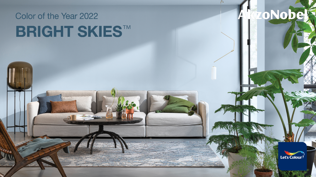 Xanh hy vọng - Bright Skies™ là màu Dulux của năm 2022