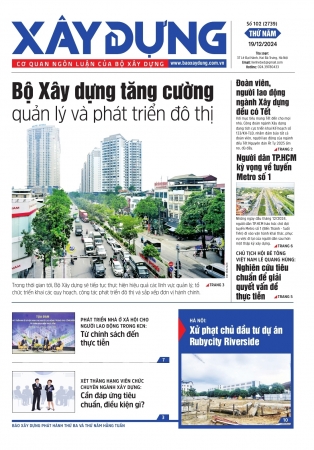 Báo Xây dựng số 102 (2739)