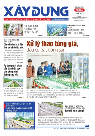 Báo Xây dựng số 14 (2756)