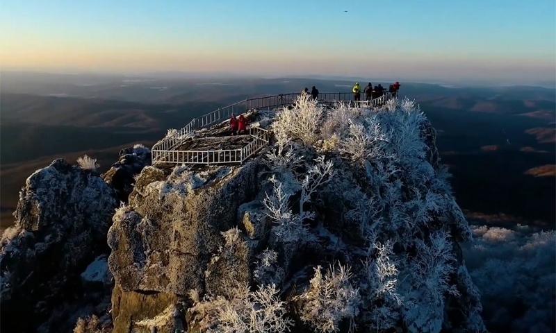 Khu rừng tuyết phủ trắng xóa ở Trung Quốc