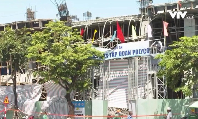 Hiện trường vụ sập giàn giáo khiến 5 người thương vong ở Đà Nẵng