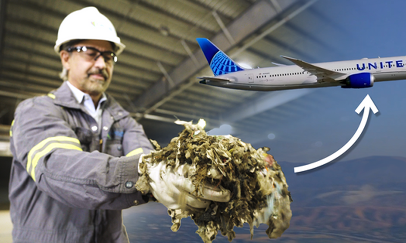Công nghệ 'hô biến' rác thải thành nhiên liệu máy bay, giảm 80% khí thải của Mỹ