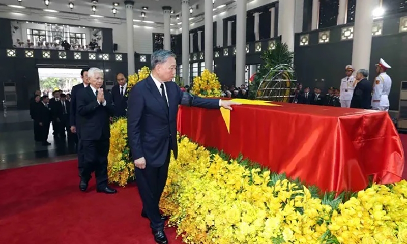 Cử hành trọng thể Lễ viếng Tổng Bí thư Nguyễn Phú Trọng tại Nhà tang lễ Quốc gia