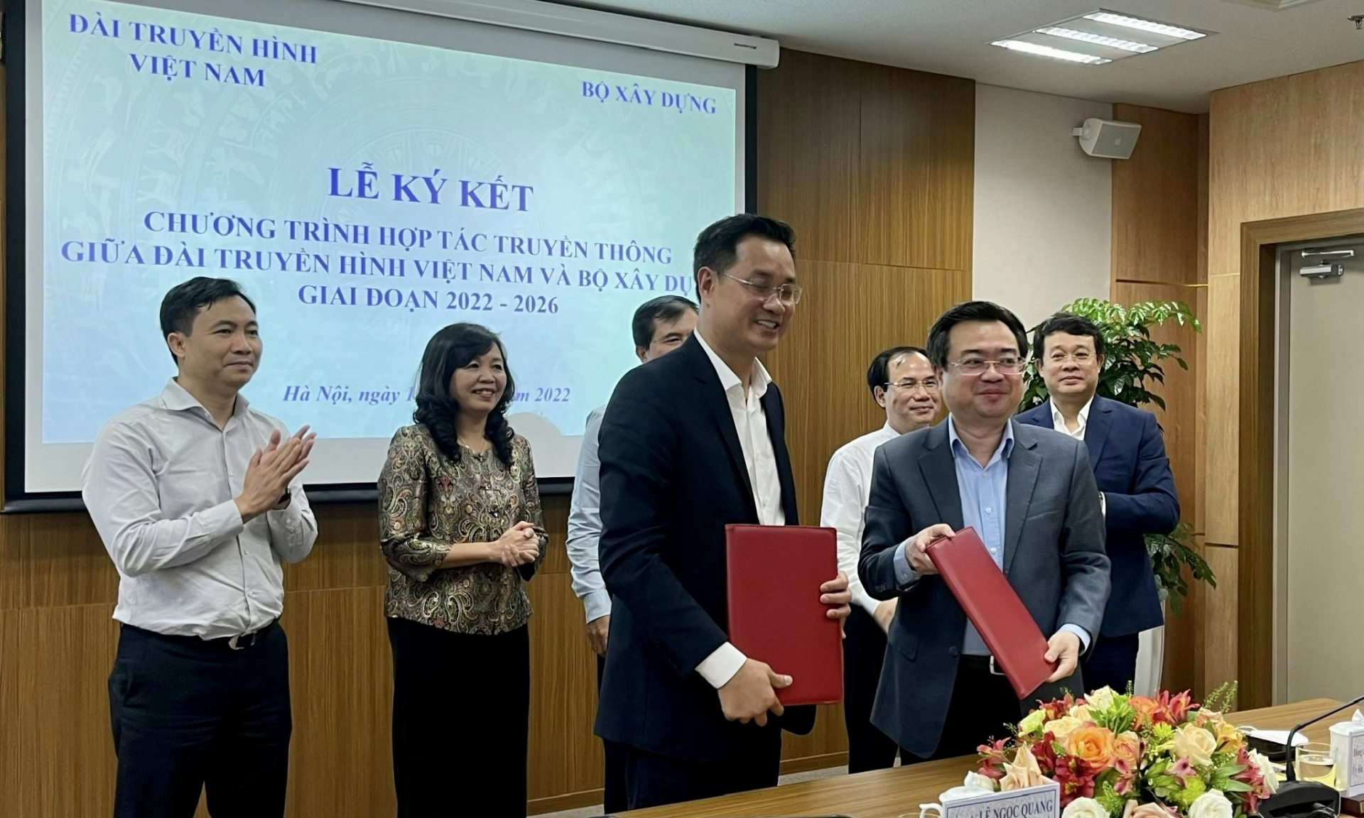 Bộ Xây dựng và Đài truyền hình Việt Nam ký kết chương trình hợp tác truyền thông giai đoạn 2022 - 2026