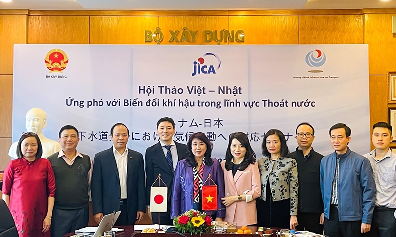 Hội thảo Việt - Nhật về ứng phó biến đổi khí hậu trong lĩnh vực thoát nước