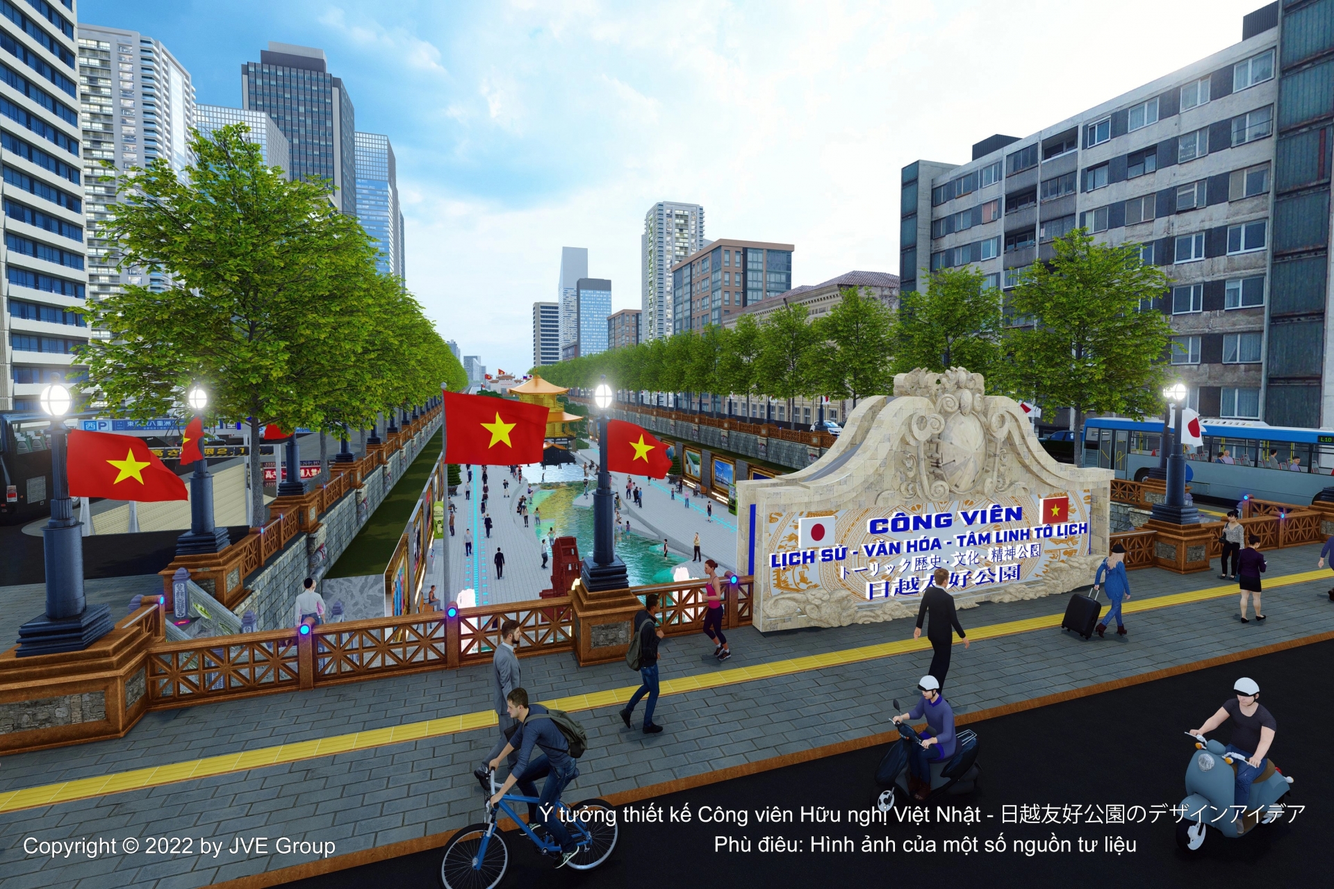 Mô phỏng 3D của Công viên Lịch sử-Văn hóa-Tâm linh Tô Lịch
