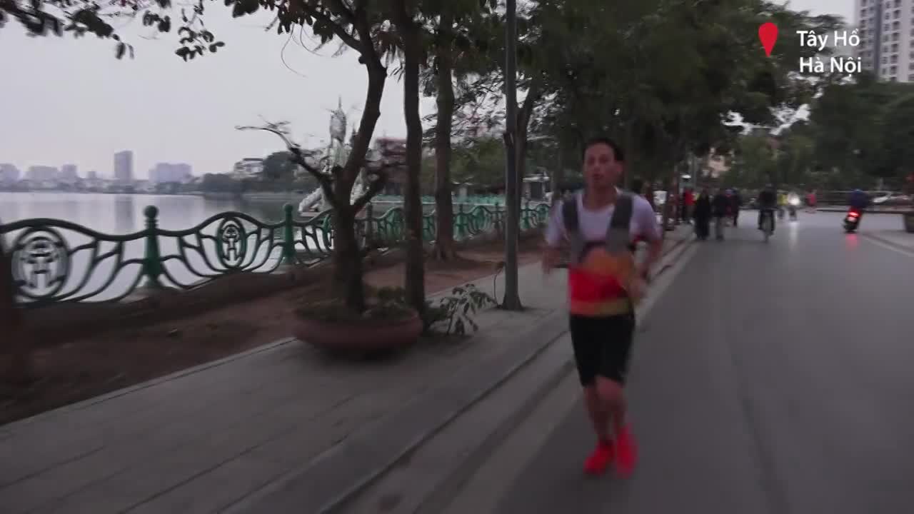 Hồ Tây - đường chạy ưa thích của giới runner Hà thành